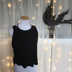 Onzie Tops - Onzie yoga tank black and white Onzie Tops - Onzie yoga tank black and white
